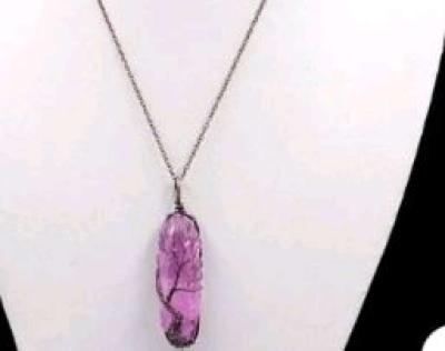 stone pendant necklace - Thumbnail 3