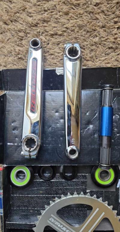 redline complete bmx crank 175 single pinch bolt arms - Thumbnail 3