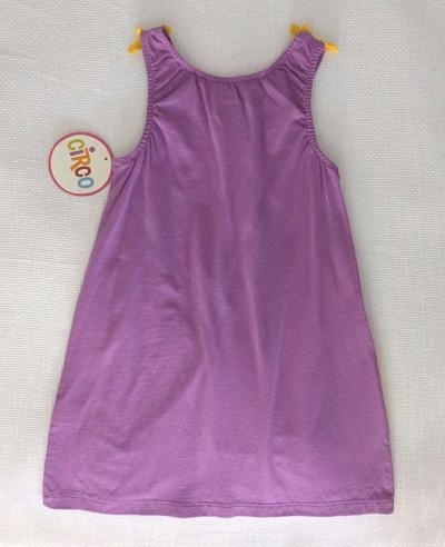 Vibrant Girls Sleeveless Dress With Butterfly Print - Thumbnail 2