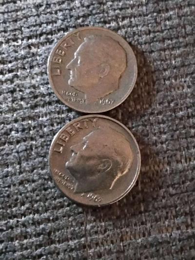 RARE DIMES COINS  1965 TO 1985 - Thumbnail 6