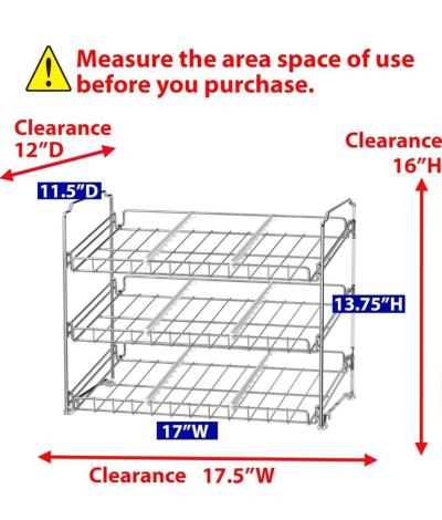Chrome Stackable Wire Rack - Thumbnail 3