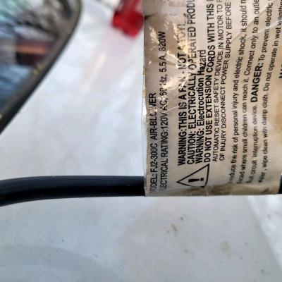 AIRBLOWER Professional Fan INFLATABLE CASTLE Water SLIDE BOU - Thumbnail 6