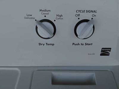Nice White Sears Kenmore Heavy Duty Electric Dryer Like New - Thumbnail 4