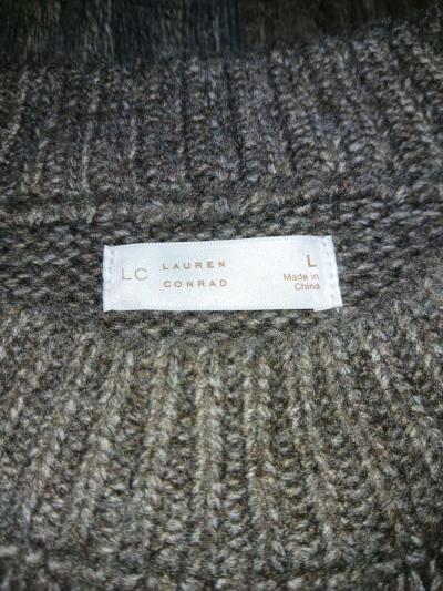 LC Lauren Conrad Size LG Cream and Dark Beige - Thumbnail 2