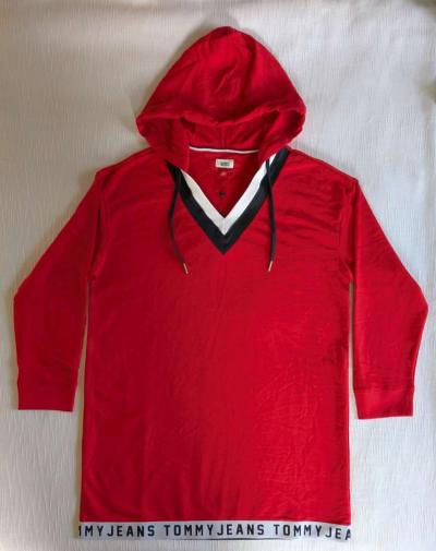 Tommy Hilfiger Tommy Jeans Womens Hooded Sweatshirt Dress - Thumbnail 2