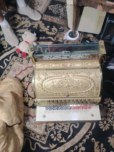 1912 national Brass cash register - Thumbnail 4