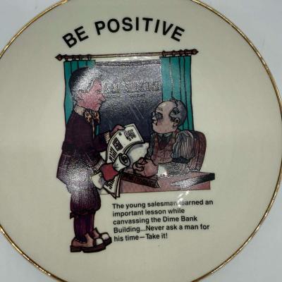 The W Clement Stone Signature Collection BE POSITIVE Plate - Thumbnail 2