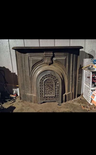 Victorian Cast Iron Fireplace Surround and Mantle - Thumbnail 2