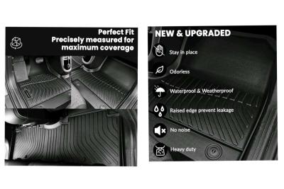 Tesla Cybertruck 2024 all weather mats - Thumbnail 2