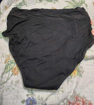 10 pairs Goat Union hirise overnight period briefs black 2XL - Thumbnail 3