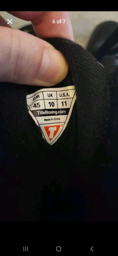 Black TITLE Boxing shoes men - Thumbnail 6