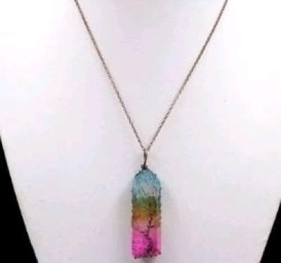 stone pendant necklace - Thumbnail 4