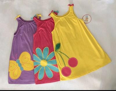 Vibrant Girls Sleeveless Dress Trio