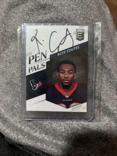 KeKe Coutee autograph football card - Cameron, Texas