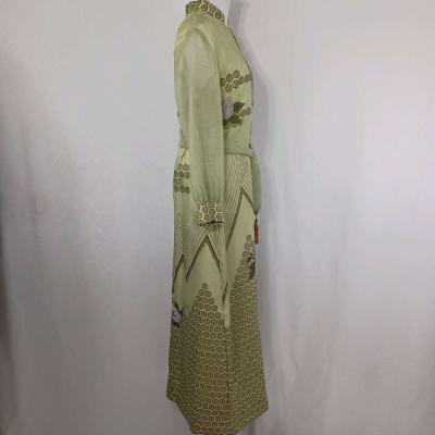Vintage Alfred Shaheen Womens Green Floral Maxi Dress sz 14 - Thumbnail 6
