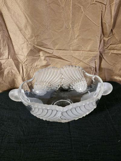 Frosted crystal swan bowl - Thumbnail 2