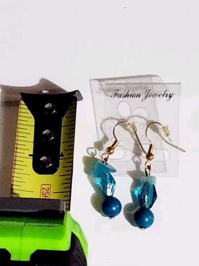 handmade glass beaded earrings - Thumbnail 4