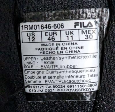 Fila Mens Sandenal Leather FitnessRunning Shoes - Thumbnail 6