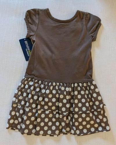 Polka Dots Baby Girl Dress - Thumbnail 2