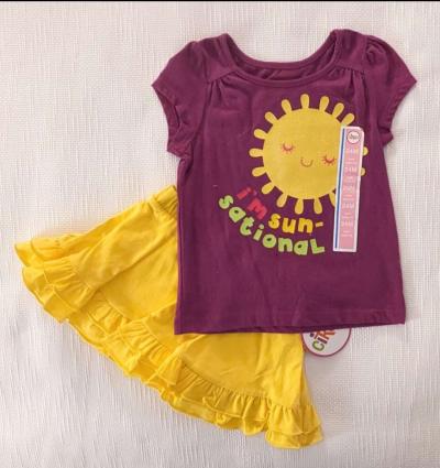 Two pcs Girl Skirt Set