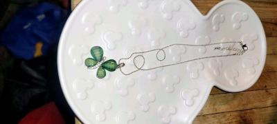 CZ Butterfly Pendant and Necklace - Thumbnail 2