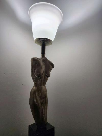 Yasha Heifetz figural art deco lamp - Thumbnail 3