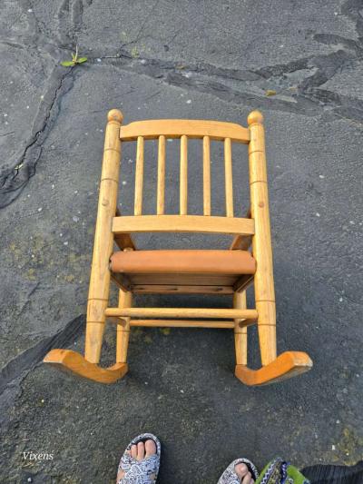 Vintage Childrens Rocking Chair - Thumbnail 4