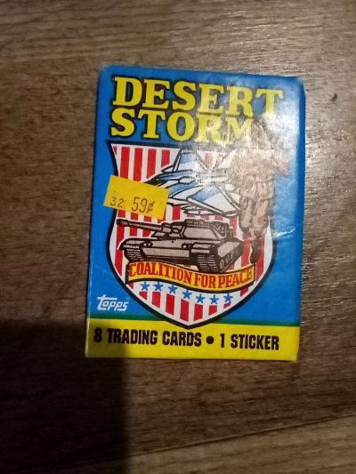 4 sealed packs of desert Storm cards - Thumbnail 4