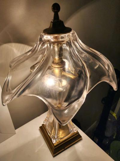 Vintage French brass lamp - Thumbnail 4