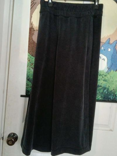 lulu lemon black wide legged sweat pants - Thumbnail 4