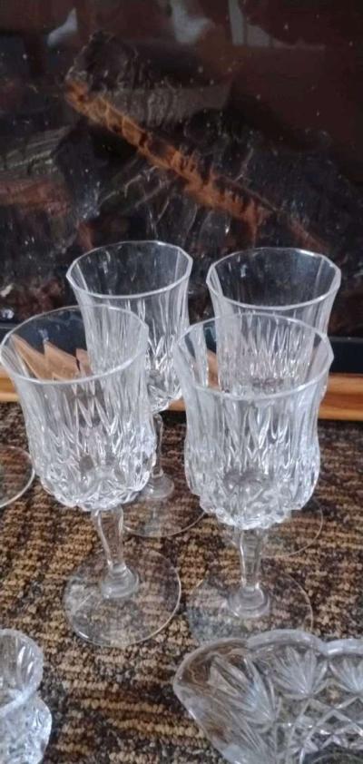 Vintage Crista DArques Longchamp Lead crystal glass - Thumbnail 5