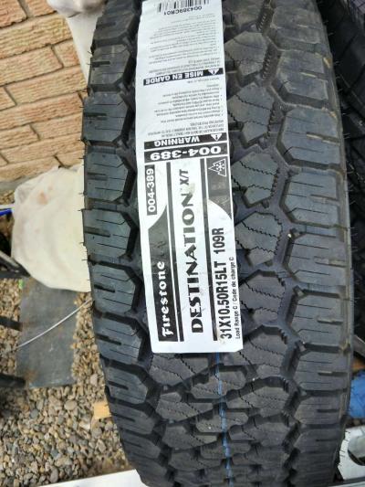 Brand New 15 inch Tire Firestone Destination XT - Thumbnail 3