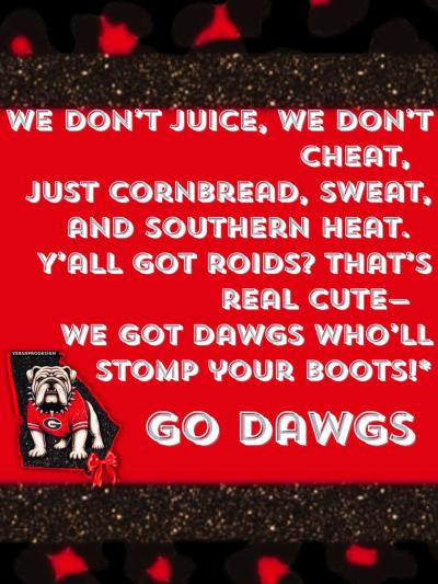 Ga Bulldog Quotes and Riddled Art In A Frame - Thumbnail 2