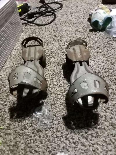 antique metal rolling skates - Thumbnail 2