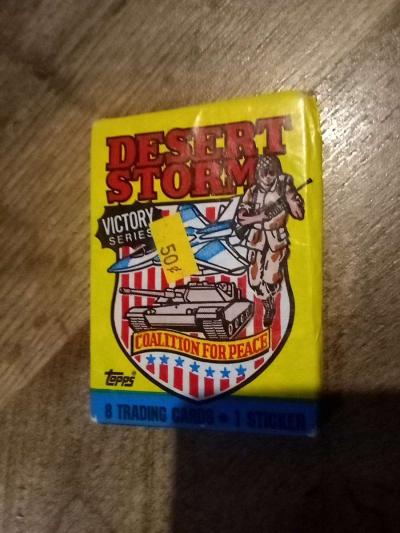 4 sealed packs of desert Storm cards - Thumbnail 3
