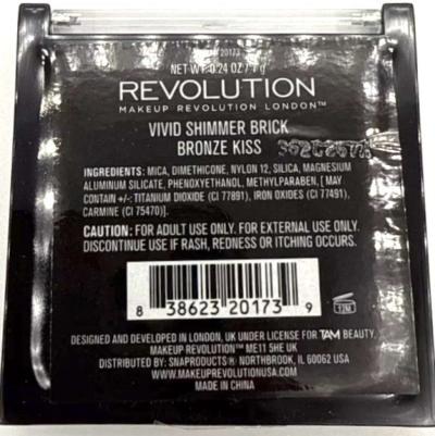 Revolution Shimmer Bronze Kiss Brick CASE Bobby BrownDupe - Thumbnail 4