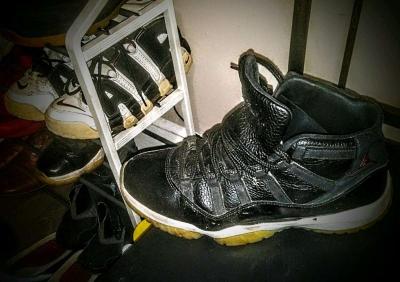 Jordan 11 space jams classic original colors as shown on tv