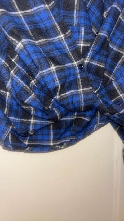 womens Zara button up plaid long sleeve - Thumbnail 4