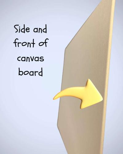 God Is Good All the Time  Handmade Canvas Board Decor - Thumbnail 4