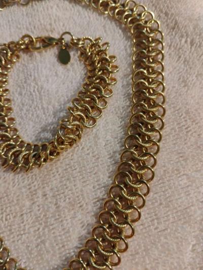 beautiful gold tone Necklace set - Thumbnail 2