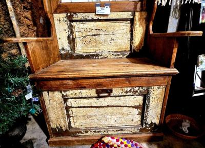 Solid Oak Hall Tree with Mirror - Thumbnail 3