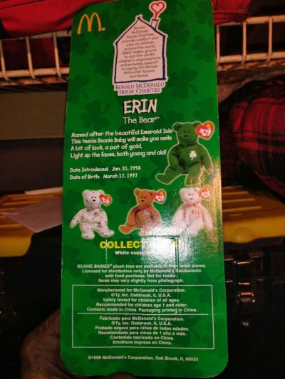 erin the bear McDonalds unopened - Thumbnail 2