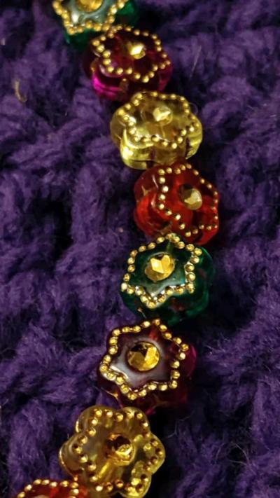 Multi color Angel charm beaded bracelet - Thumbnail 2