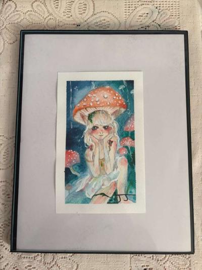 Pluviophile Original painting by Jasmine Jenkins - Lubbock, Texas