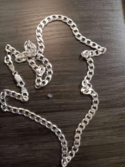unisex Sterling Silver Chain - Thumbnail 4
