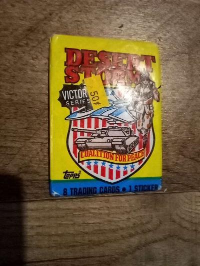 4 sealed packs of desert Storm cards - Thumbnail 2