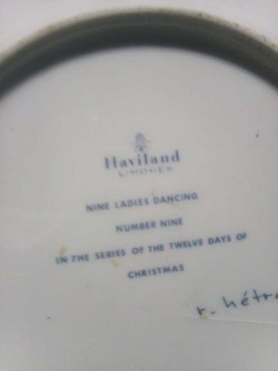 noel 1978 Havilland linoge plate - Thumbnail 2