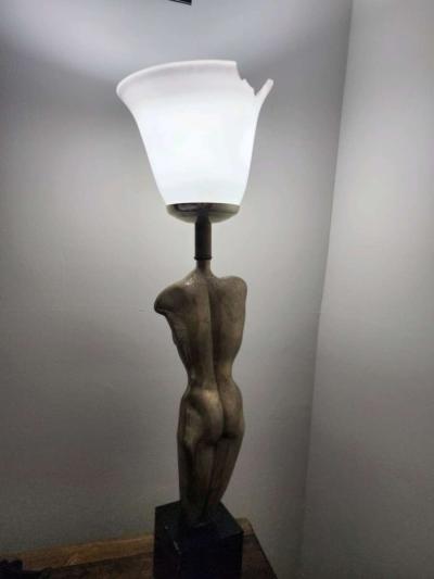 Yasha Heifetz figural art deco lamp - Thumbnail 6