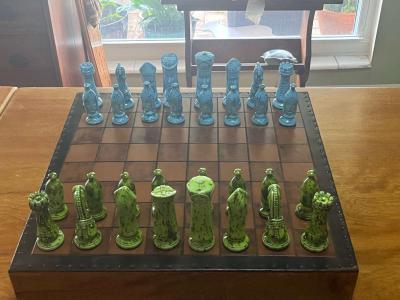 Own a Piece of Functional Art This rare handcrafted ceramic chess - Thumbnail 2