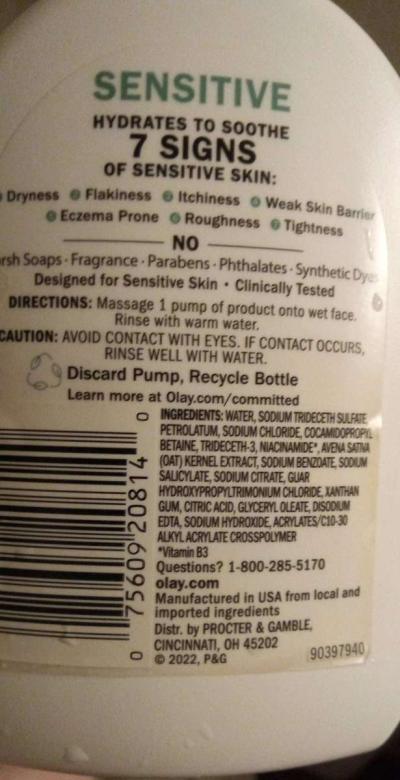 Fragrance Free Oat Based Face Wash - Thumbnail 2